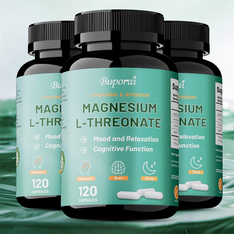 Magnesium Glycinate Capsule - Complexo L-Threonate de magnésio - Alta