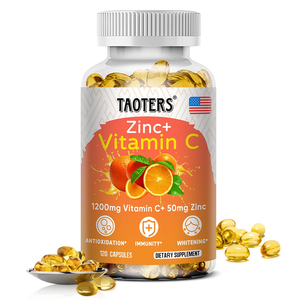 Zinc Supplement 50Mg - Vitamina C 1200mg com Zinco 50mg