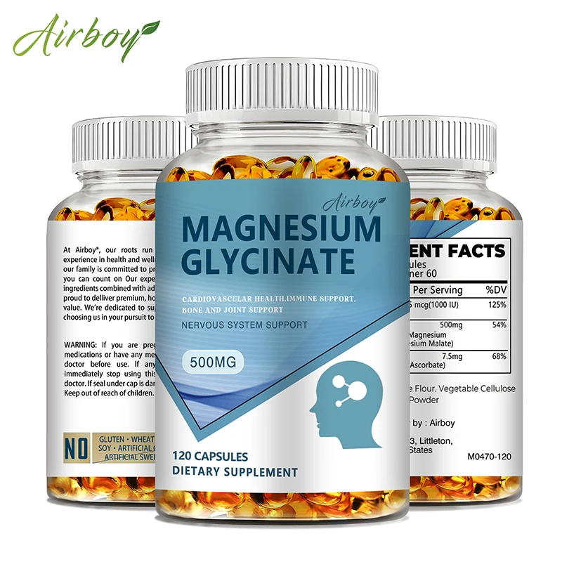 Magnesium Glycinate Capsule - Glicinar de magnésio - Mejora o