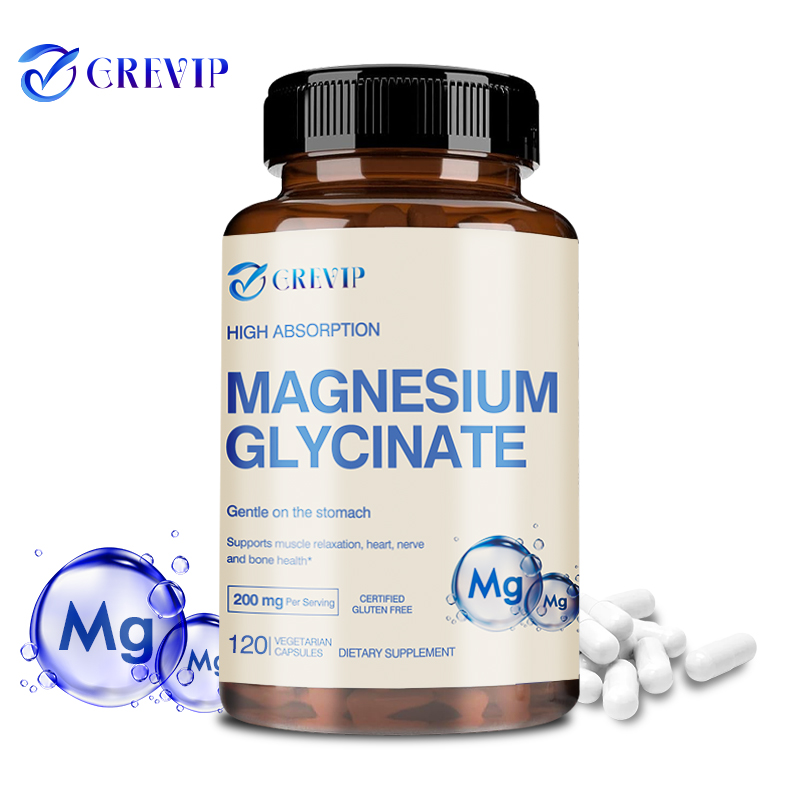 Magnesium Glycinate Capsule - Glicinar de magnésio 200mg - Ajuda