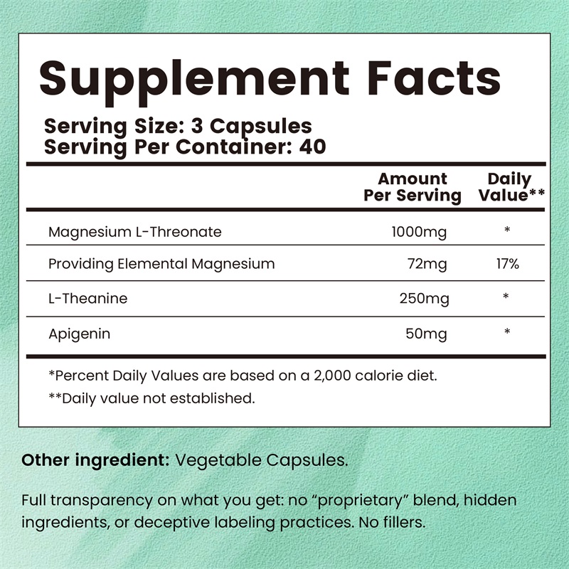 Complexo L-Threonate de magnés - Magnesium Glycinate Capsule avaliação e preço