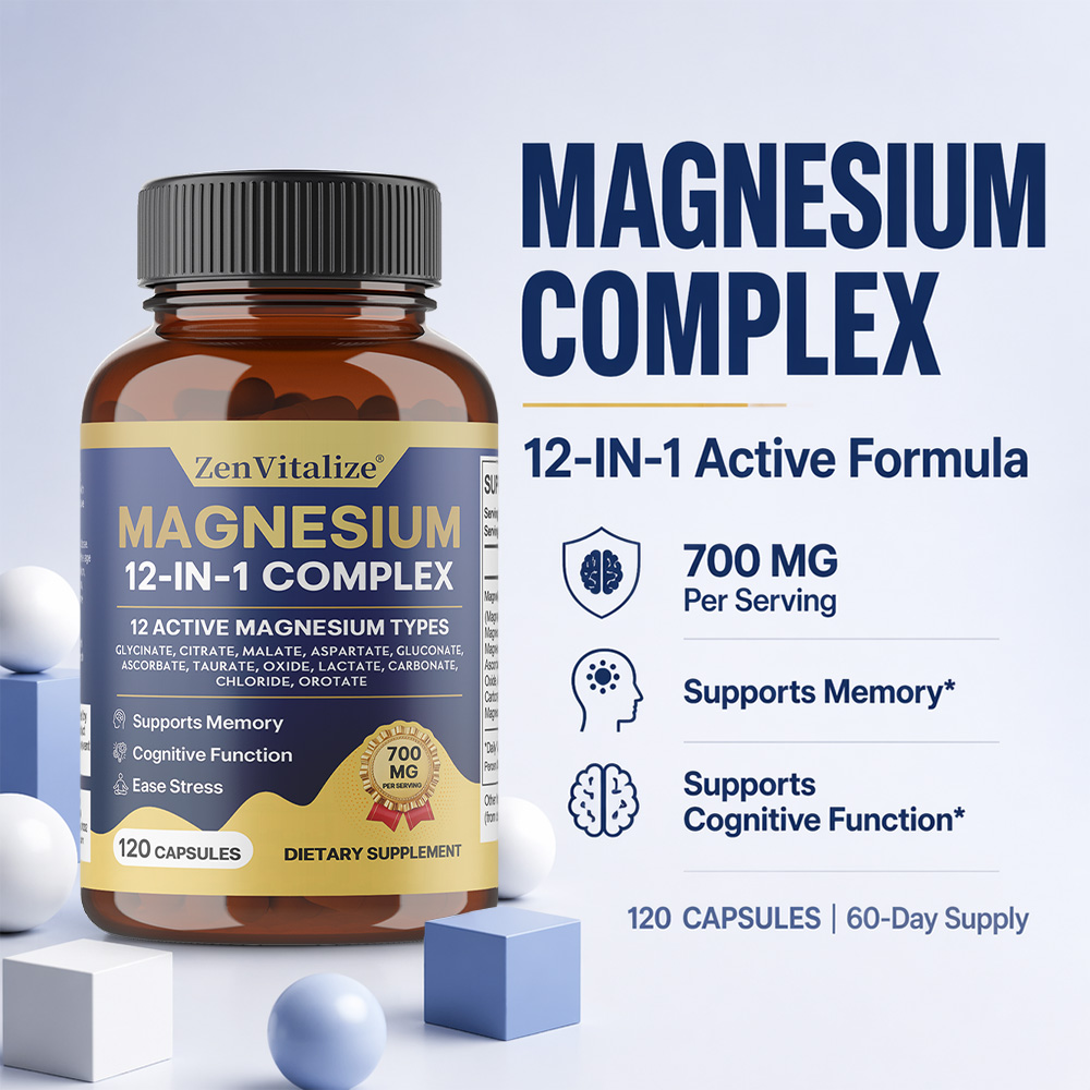 Complexo de Magnésio 12 em 1,  - Magnesium Glycinate Capsule avaliação e preço