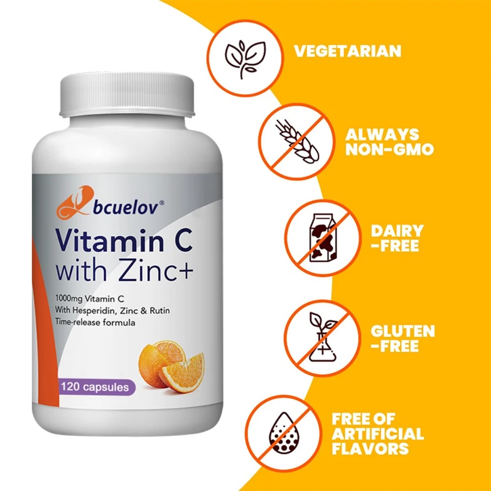 Cápsulas de Vitamina C 1000mg  - Zinc Supplement 50Mg avaliação e preço