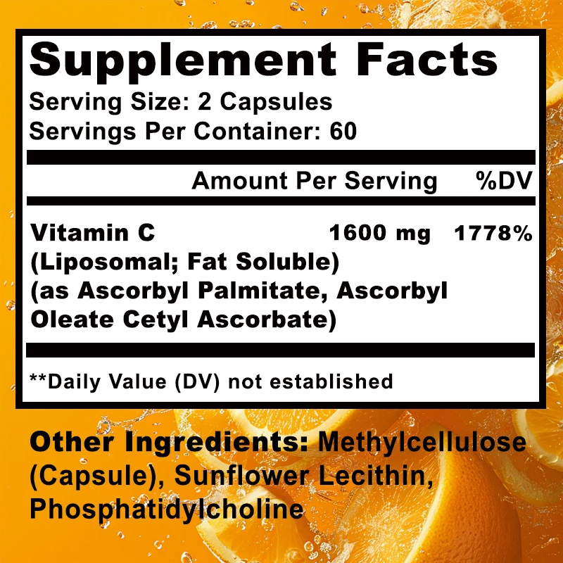 Vitamina C lipossomal 1600mg - - Zinc Supplement 50Mg avaliação e preço