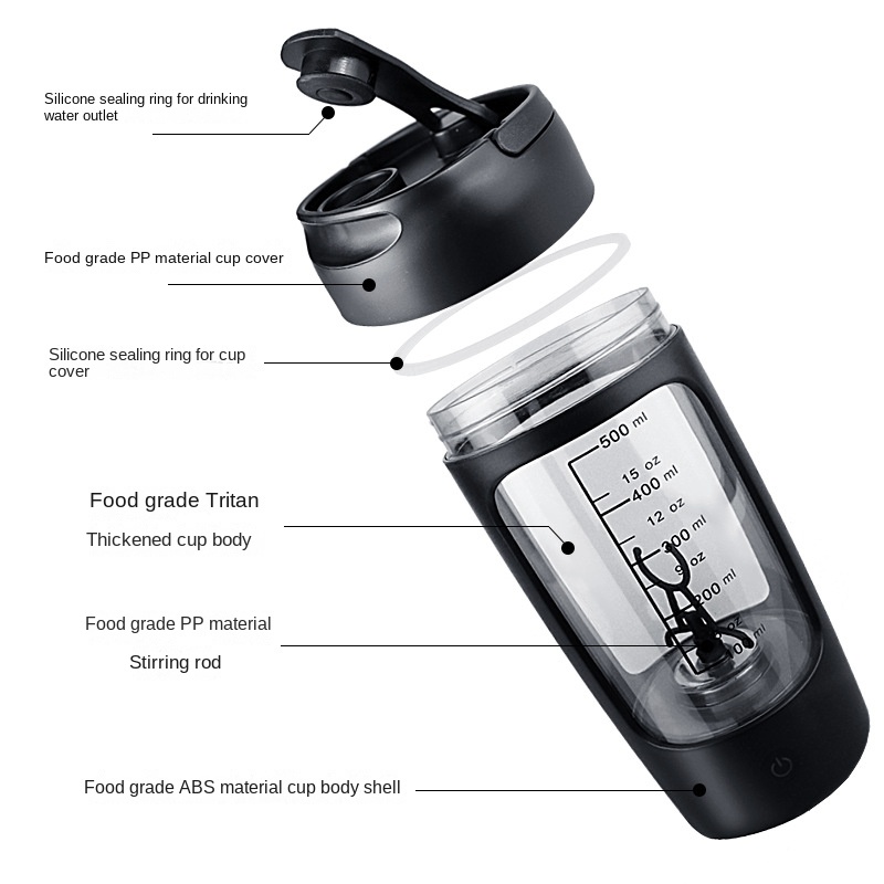 Novo 650ml usb elétrico portát - Nutrition For Fitness And Sports avaliação e preço
