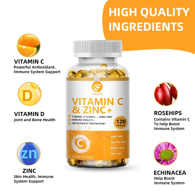 Vitakit Vitamina C 1000mg com  - Zinc Supplement 50Mg avaliação e preço