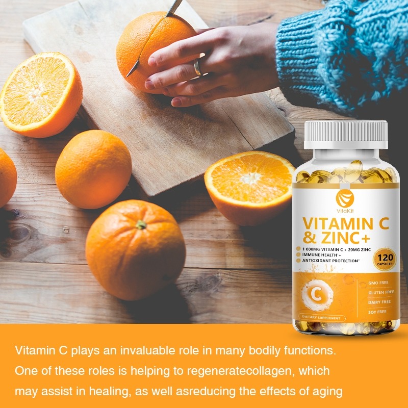 Vitakit Vitamina C 1000mg com  - Zinc Supplement 50Mg avaliação e preço