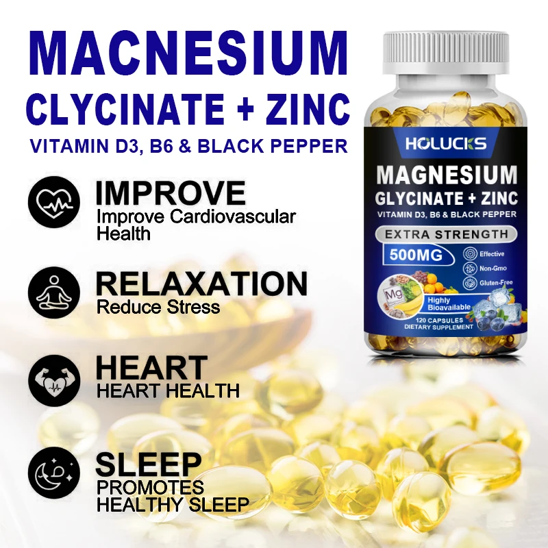 Suplemento Orgânico de Magnési - Magnesium Glycinate Capsule avaliação e preço