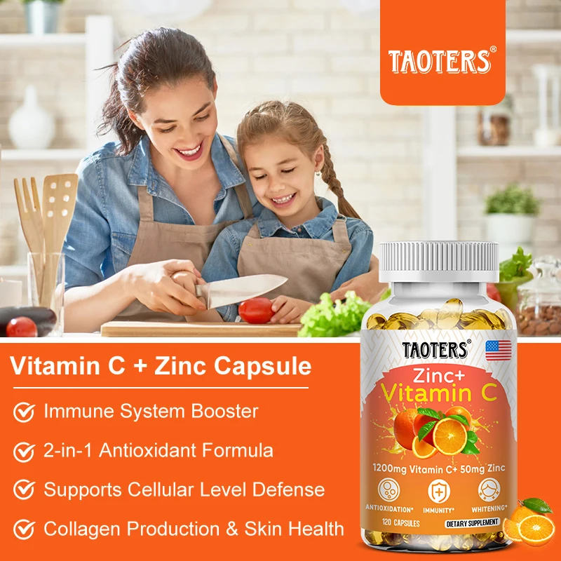 Vitamina C 1200mg com Zinco 50 - Zinc Supplement 50Mg avaliação e preço