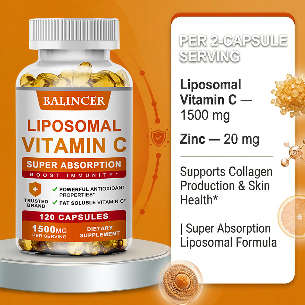 Vitamina C Lipossomal 1500mg,  - Zinc Supplement 50Mg avaliação e preço