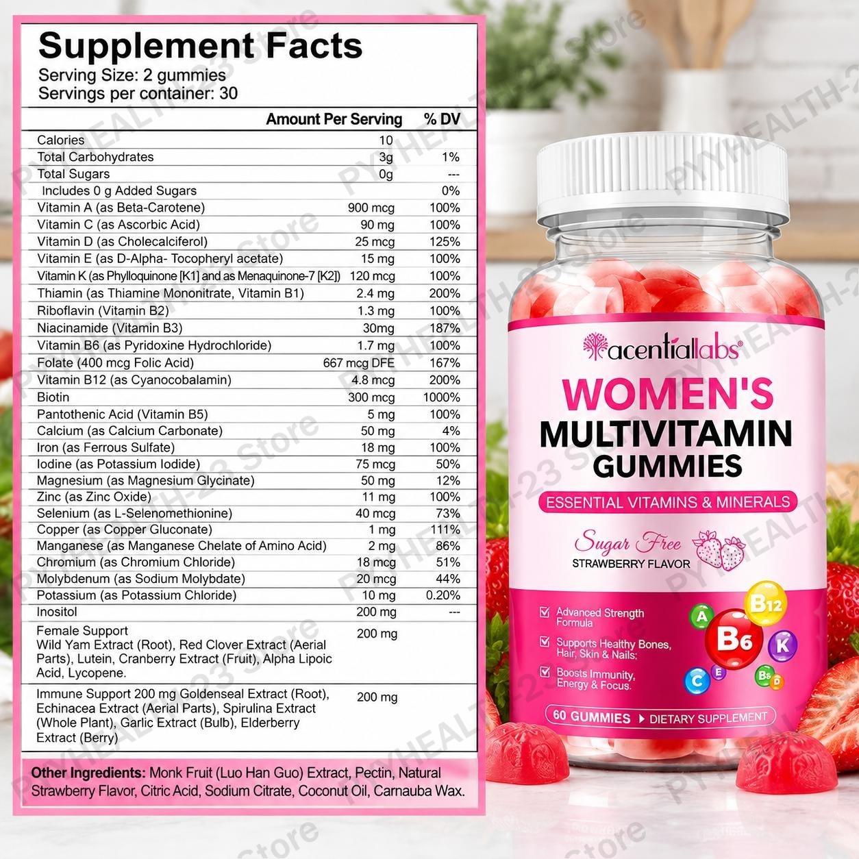 Gomas multivitamínicas para mu - Multivitamin Gummy Adult avaliação e preço