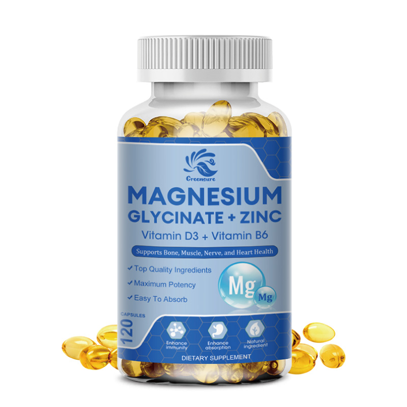 Glicinar de magnésio e zinco 5 - Magnesium Glycinate Capsule avaliação e preço
