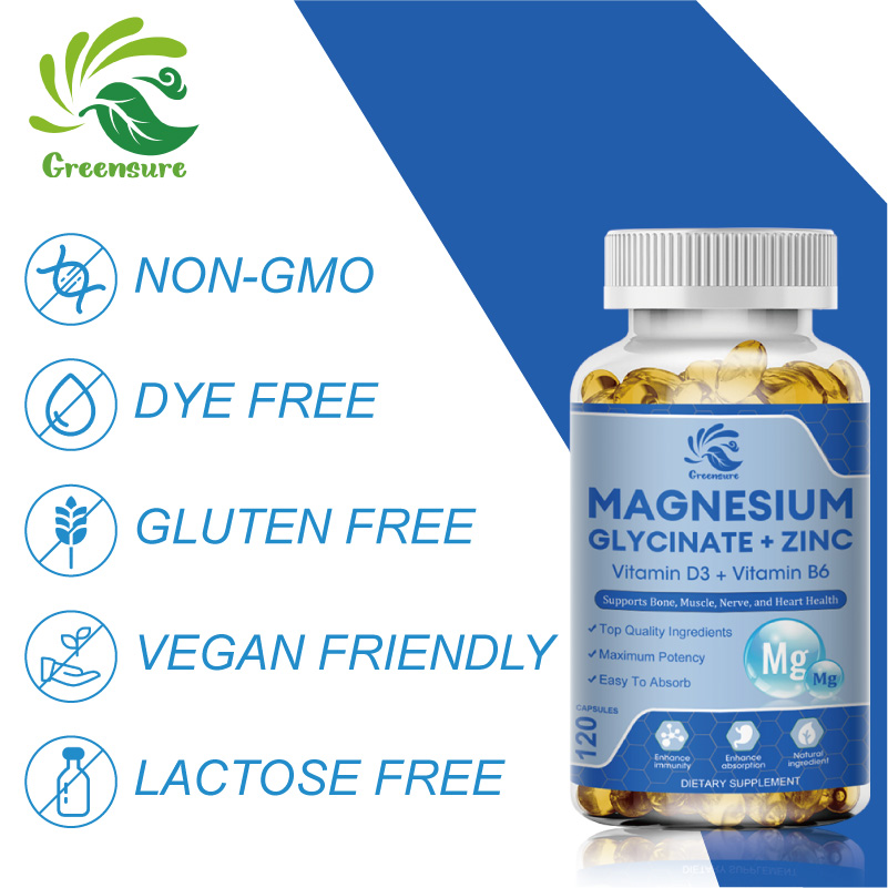 Glicinar de magnésio e zinco 5 - Magnesium Glycinate Capsule avaliação e preço