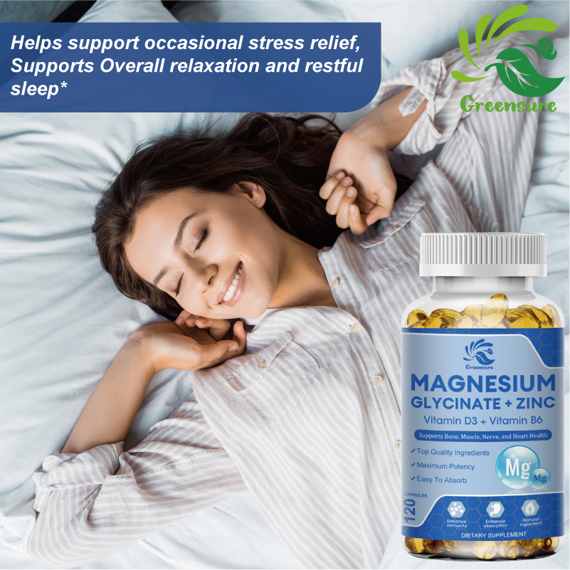 Glicinar de magnésio e zinco 5 - Magnesium Glycinate Capsule avaliação e preço