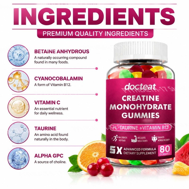 Gomas de Creatina Monohidratad - Multivitamin Gummy Adult avaliação e preço