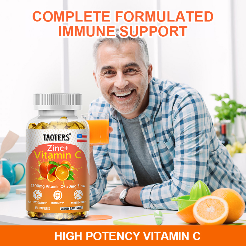 Cápsulas de vitamina C de 1200 - Zinc Supplement 50Mg avaliação e preço