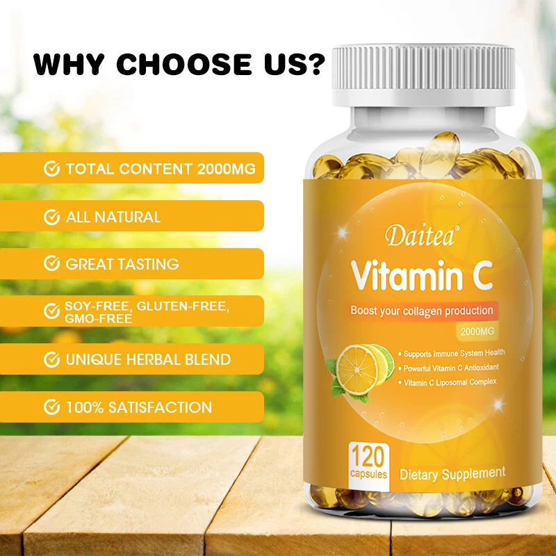 Cápsulas de vitamina C 2000 Mg - Zinc Supplement 50Mg avaliação e preço