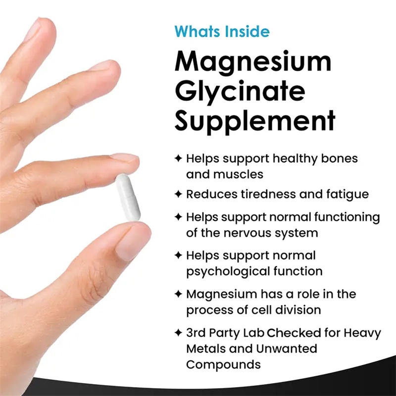 Cápsulas de glicinar de magnés - Magnesium Glycinate Capsule avaliação e preço