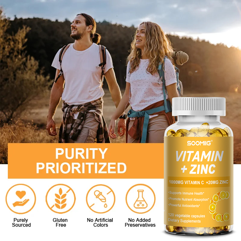 Cápsulas de Vitamina C 1000mg  - Zinc Supplement 50Mg avaliação e preço