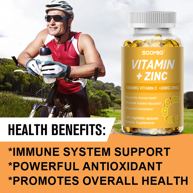 Cápsulas de Vitamina C 1000mg  - Zinc Supplement 50Mg avaliação e preço