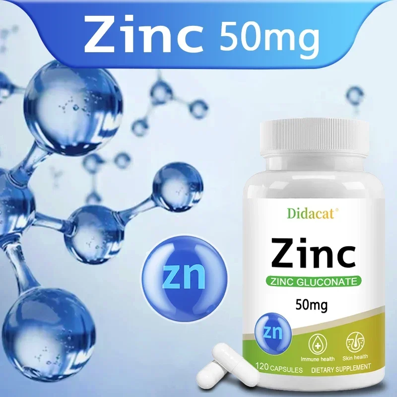 Zinco 50 mg - com gluconato de - Zinc Supplement 50Mg avaliação e preço
